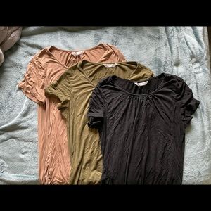 Set of three nursing tops